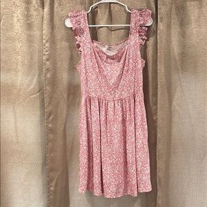 Floral Pink Kids Dress